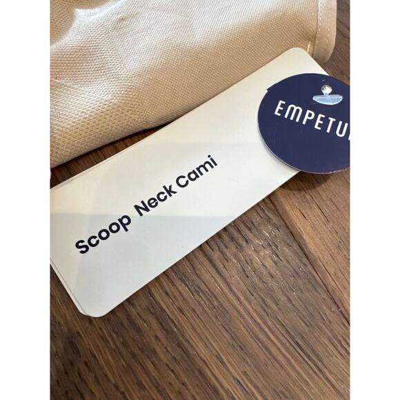 Empetua Comfort All Day Everyday Scoop Neck Cami Tank Top Beige Women's XL NWT - Picture 7 of 8